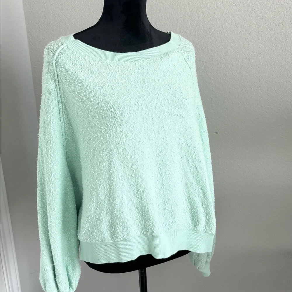 Free People Found‎ My Friend Pullover Sweater in Mint Green Size Small